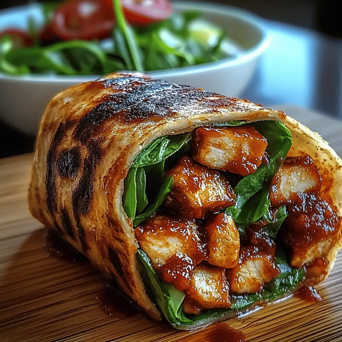 Sweet Chili Chicken Wraps