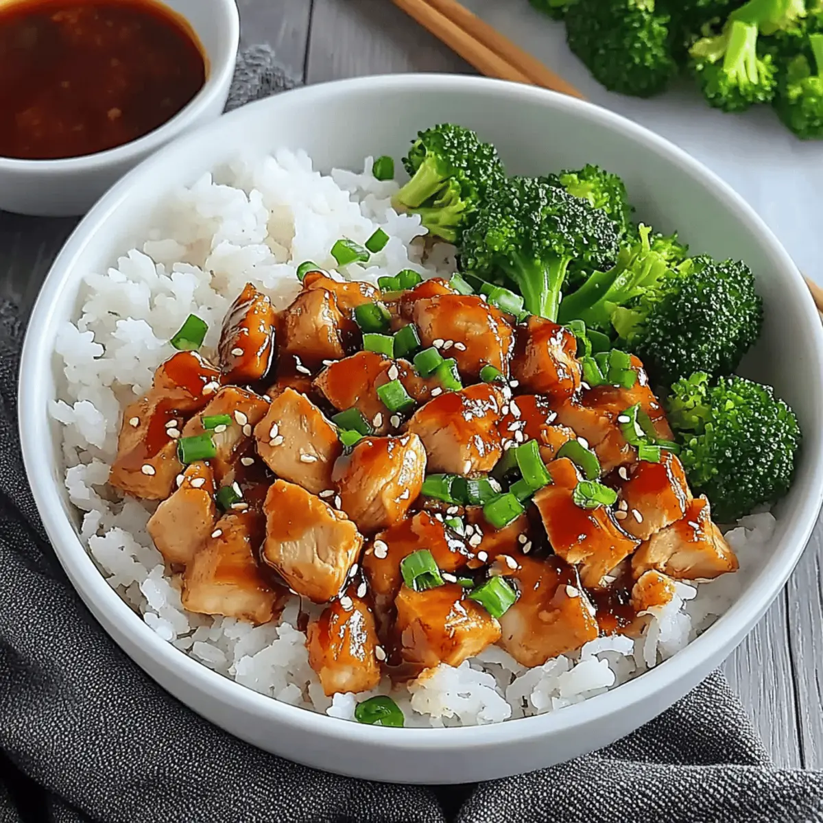 Teriyaki Chicken Rice Bowl