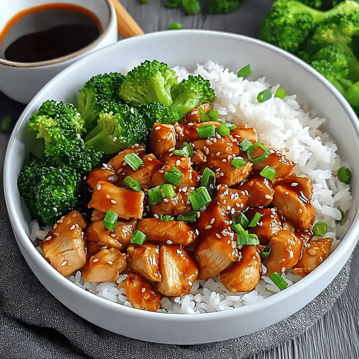 Teriyaki Chicken Rice Bowl