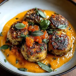 Turkey Meatballs in Pumpkin Sage Sauce