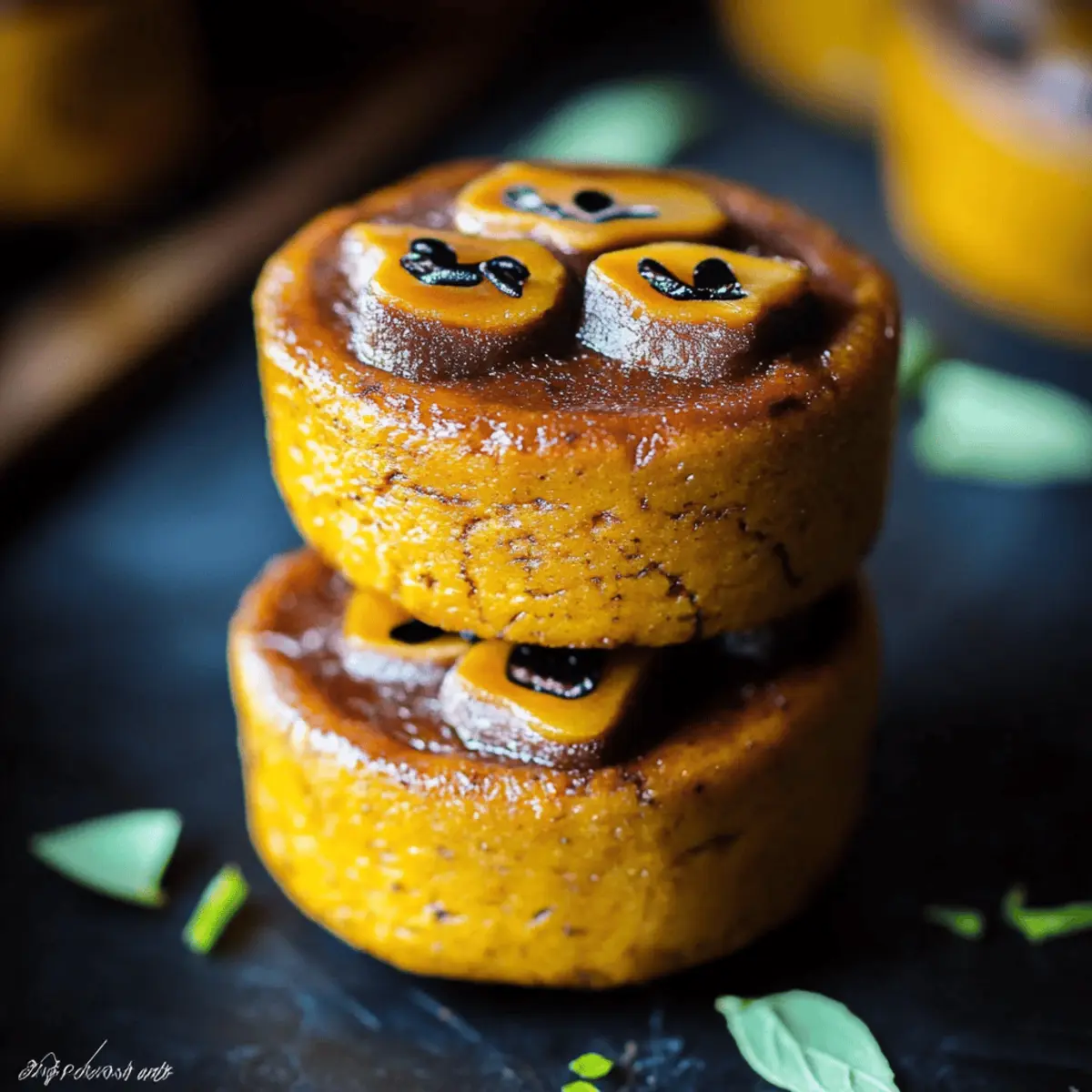 Mini Pumpkin Cheesecake Jack-O’-Lanterns