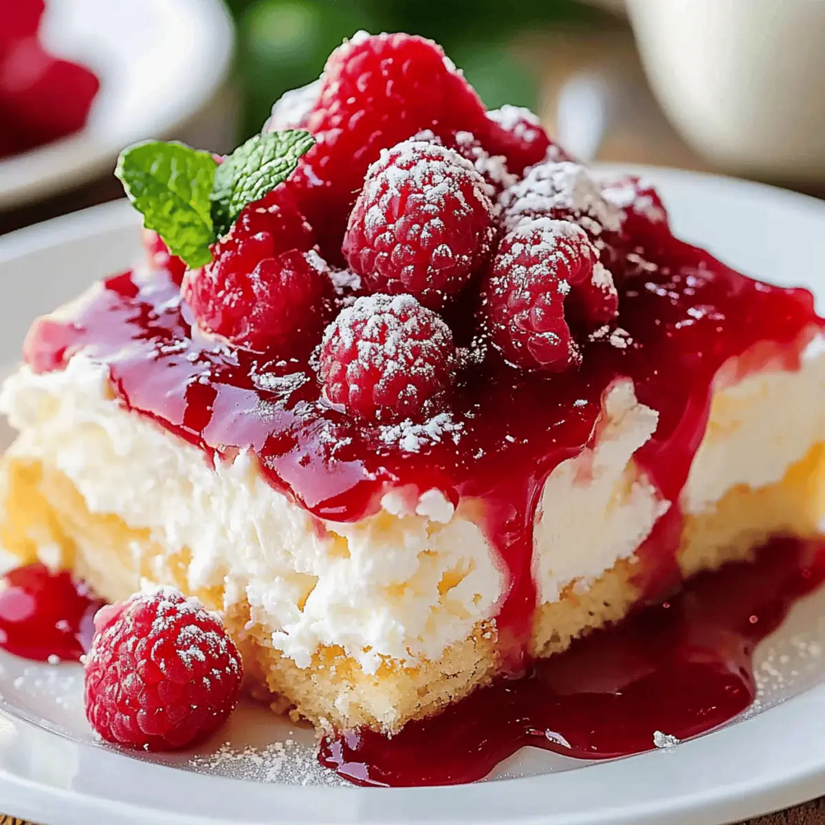 Raspberry Zinger Poke Cake