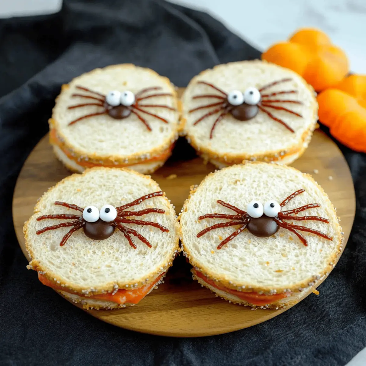 Spooky Spider Sandwiches