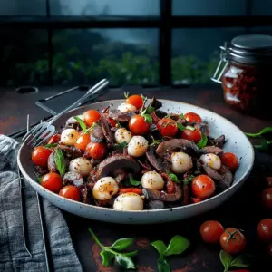 Halloween Caprese Pasta Salad