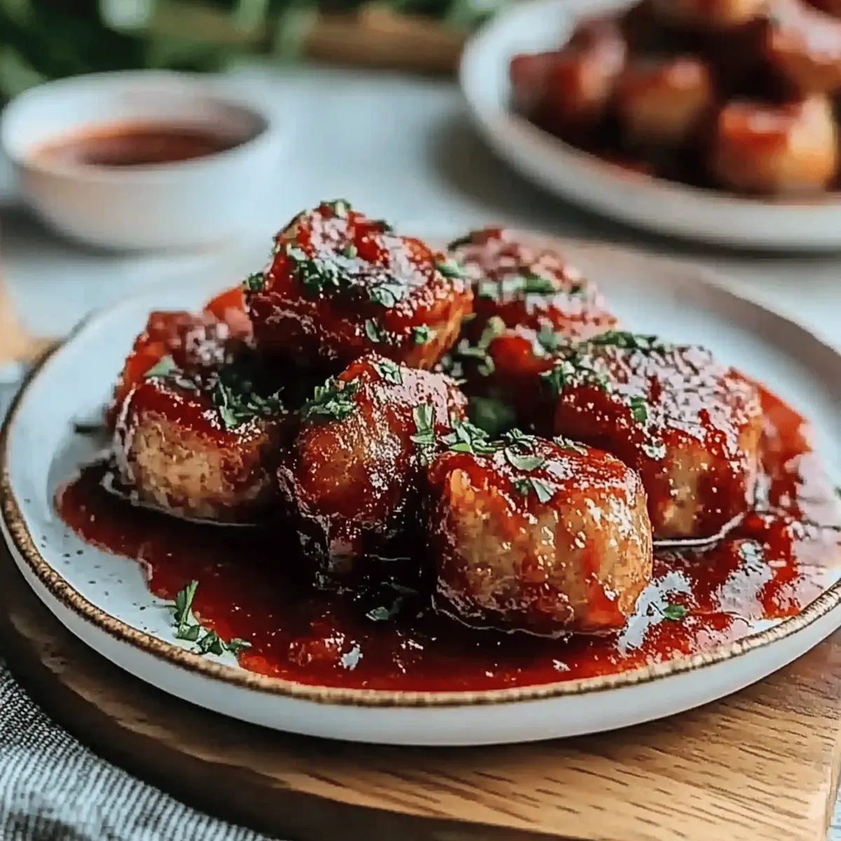 Cranberry Sauce Meatballs