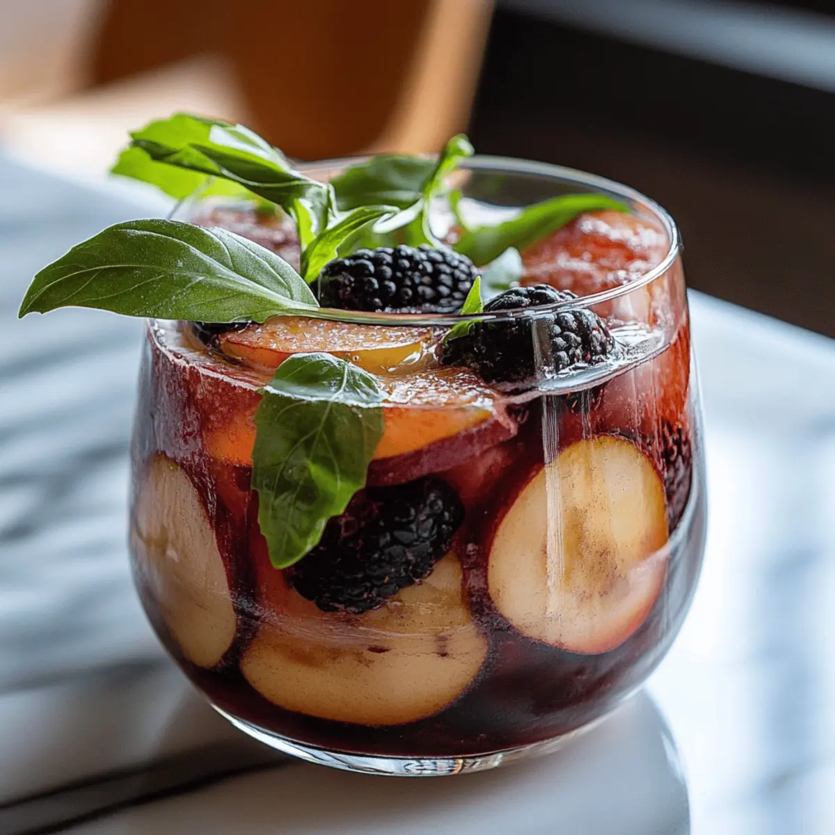 Blackberry Basil Blast Mocktail