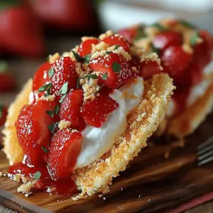 Strawberry Crunch Cheesecake Tacos