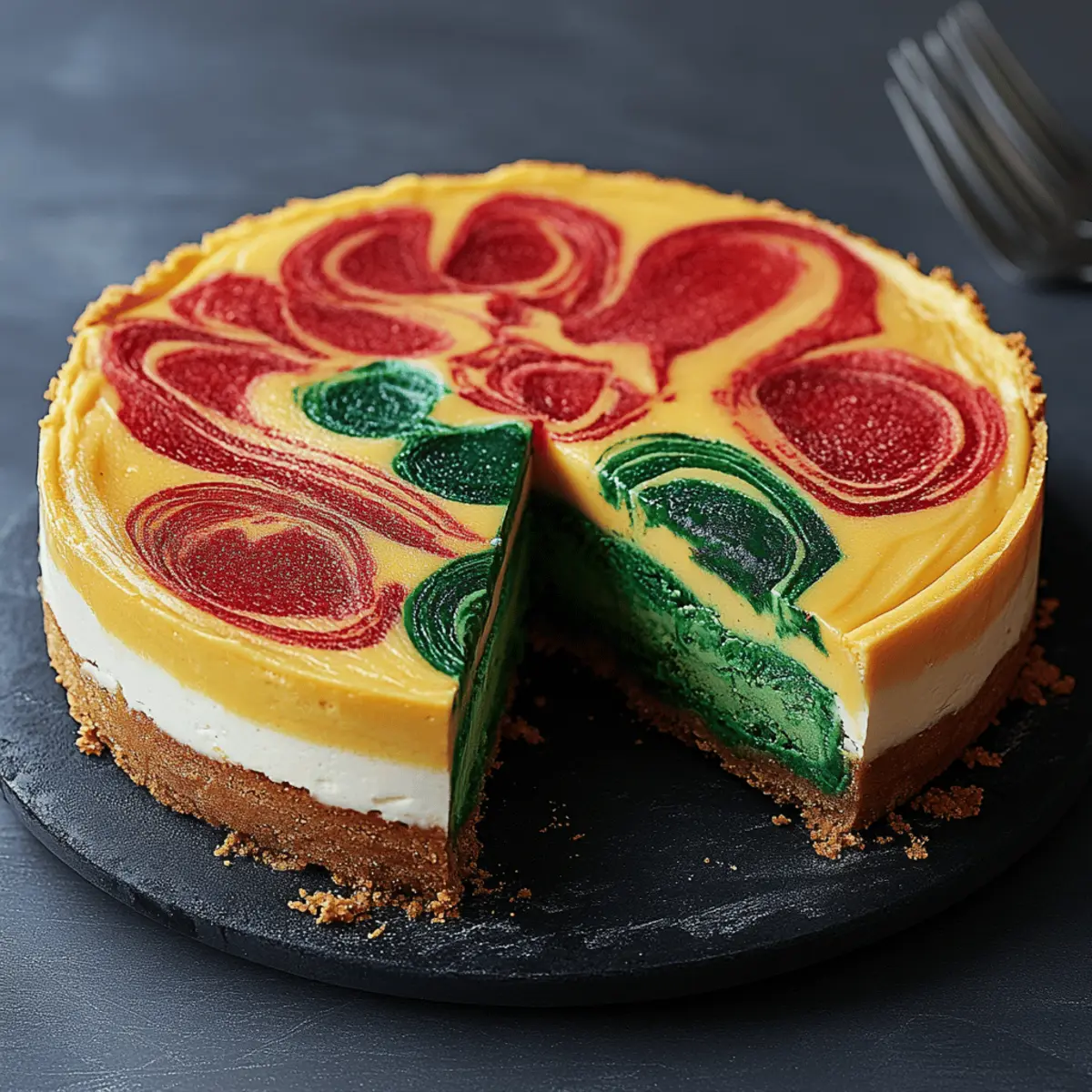 Hogwarts Houses Butterbeer Swirl Cheesecake