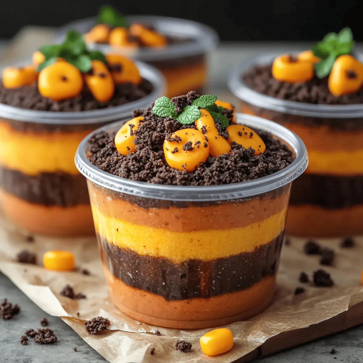 Pumpkin Patch Dirt Cups