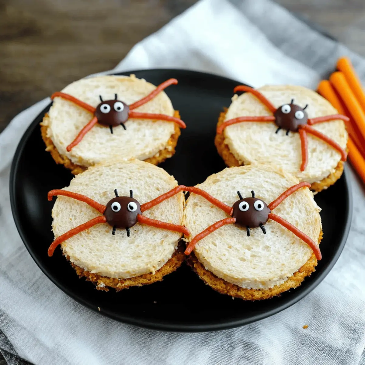Spooky Spider Sandwiches
