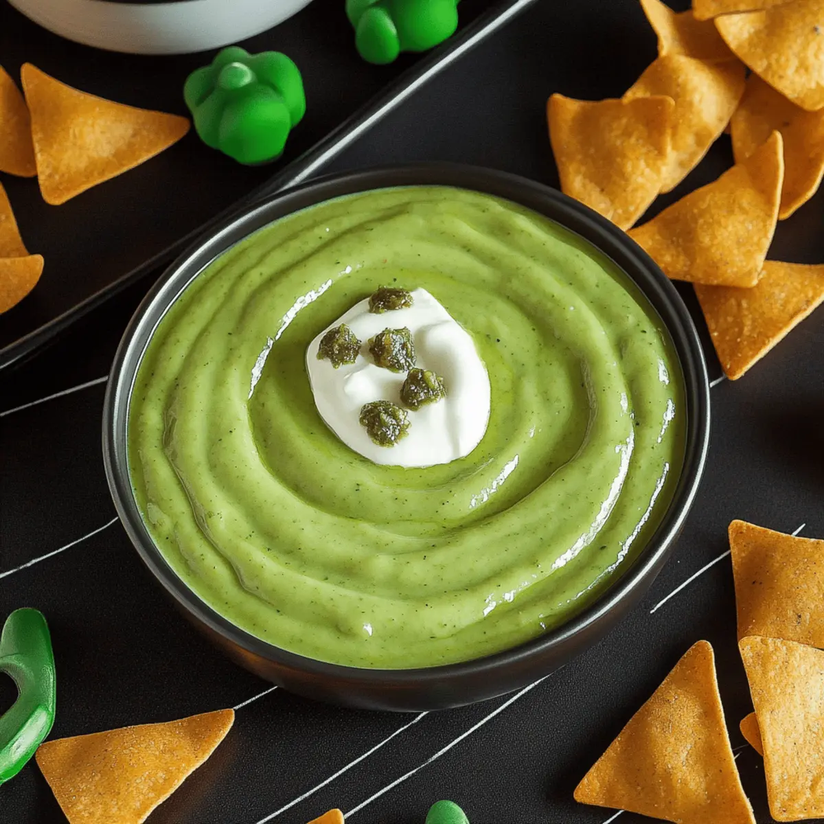 Witch’s Brew Salsa Verde & Cream Dip