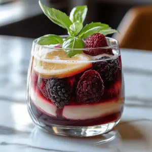 Blackberry Basil Blast Mocktail