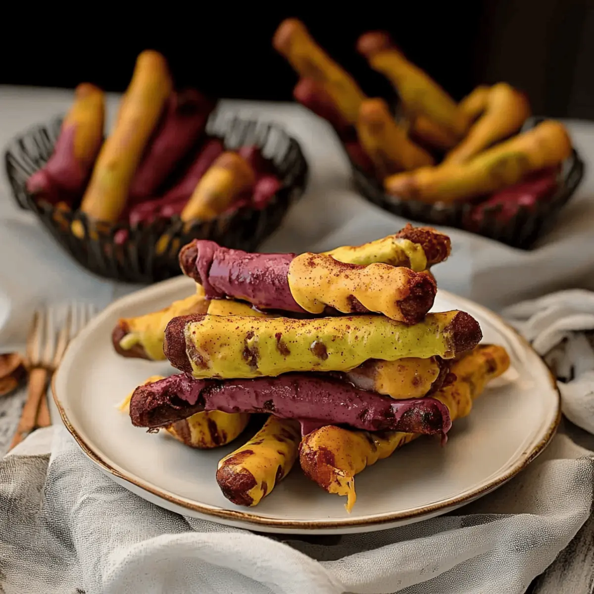 Creepy Witch Finger Cookies