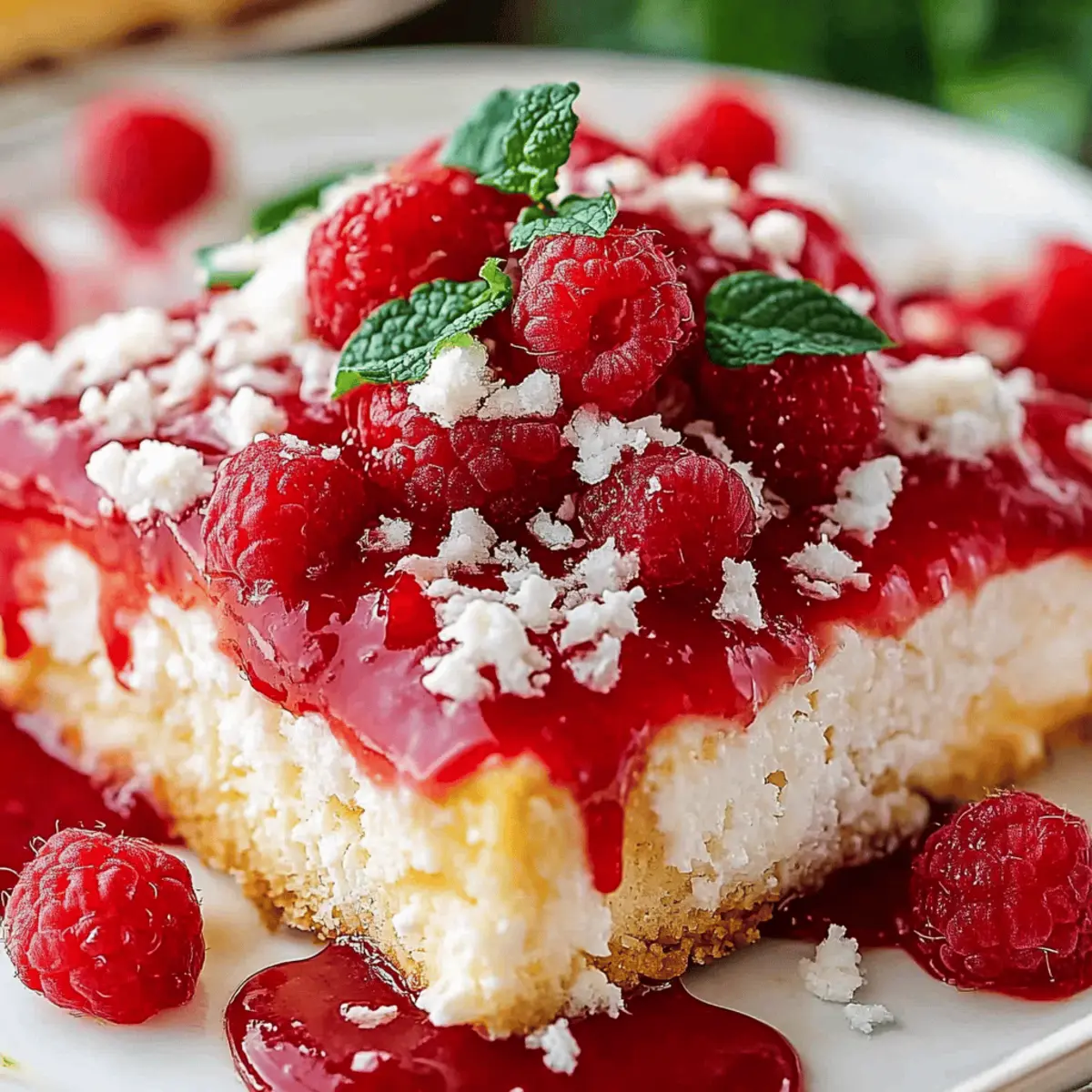 Raspberry Zinger Poke Cake