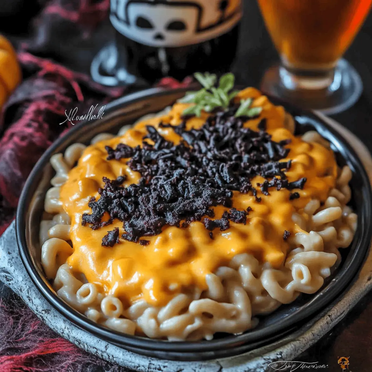 Halloween Pumpkin Ale Mac and Cheese