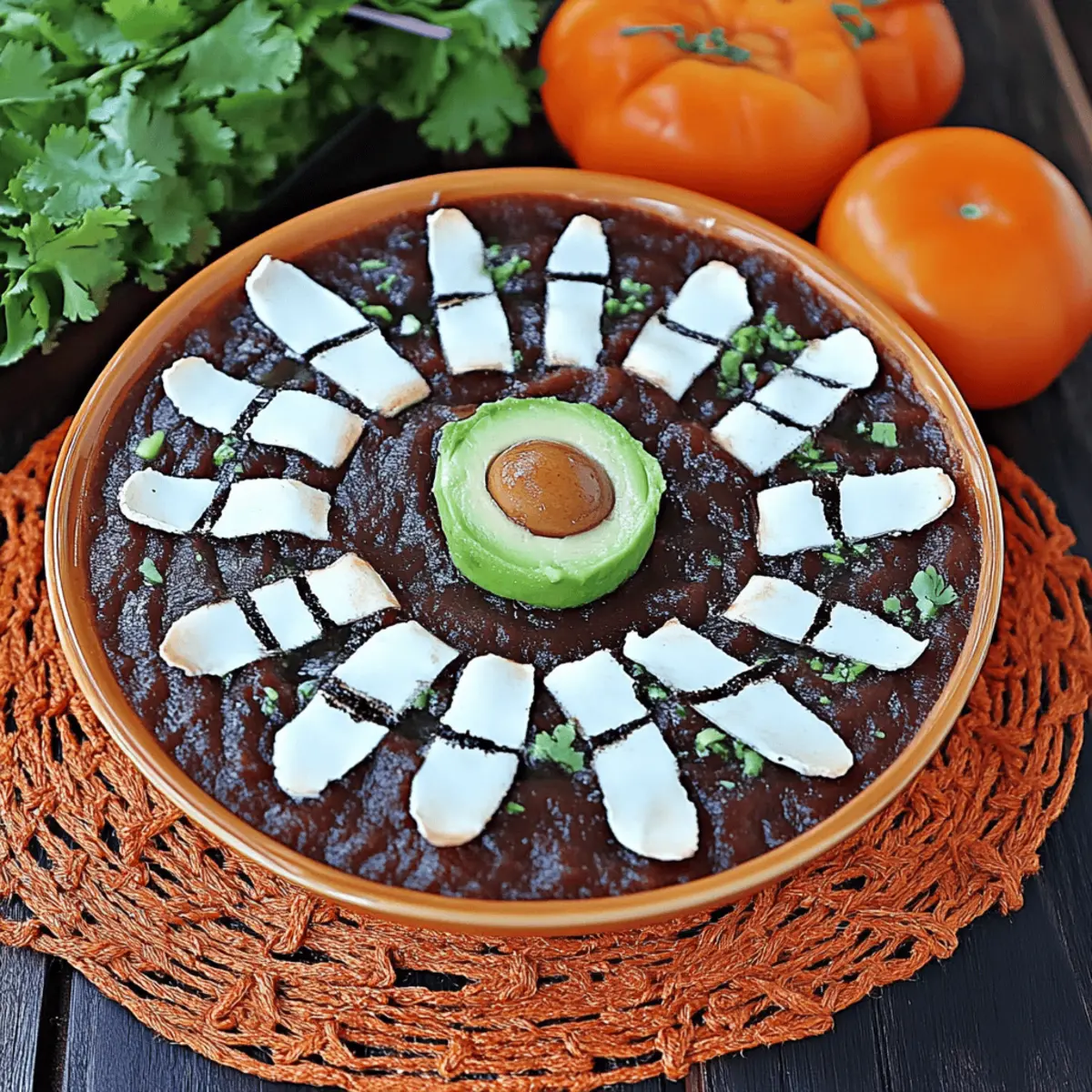 Spider Web Black Bean Dip