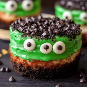 Frankenstein Mini Cheesecakes