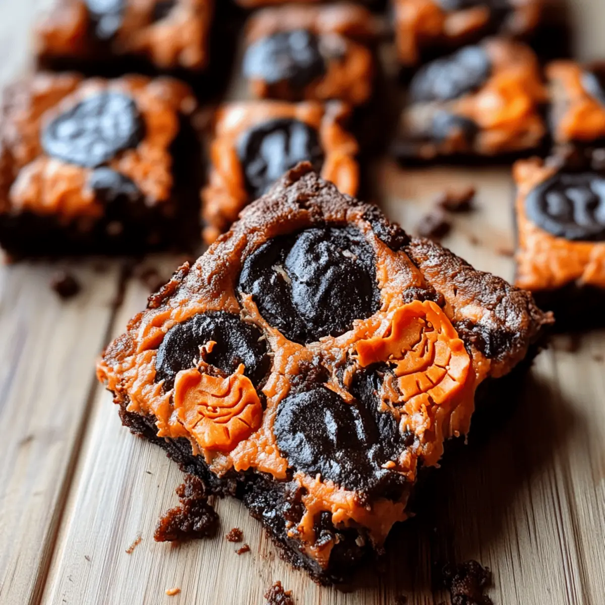 Halloween Oreo Cookie Boo Brownies