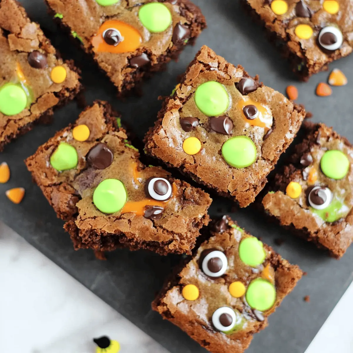 Halloween Monster Brownies