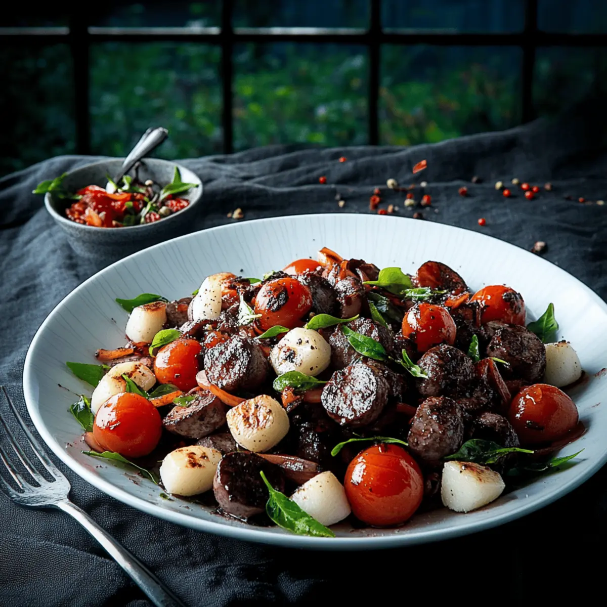 Halloween Caprese Pasta Salad