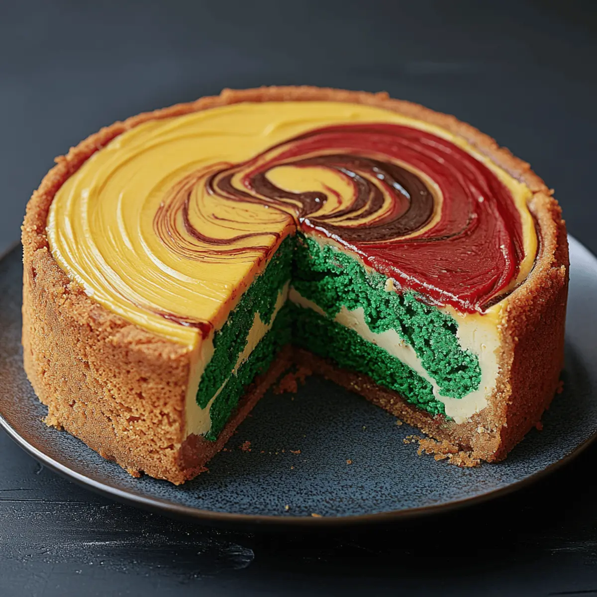 Hogwarts Houses Butterbeer Swirl Cheesecake