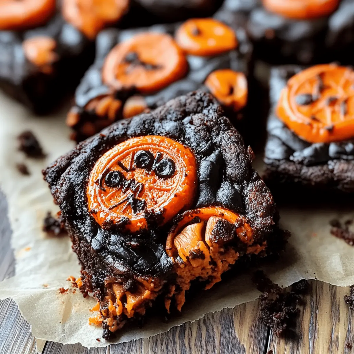 Halloween Oreo Cookie Boo Brownies