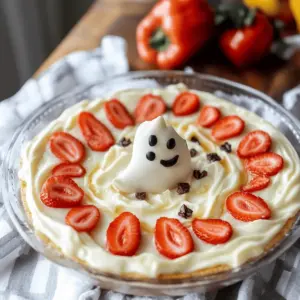 Ghostly Greek Yogurt Fruit Dip