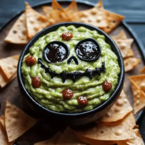 Swamp Guac with Creepy Crawler Chips