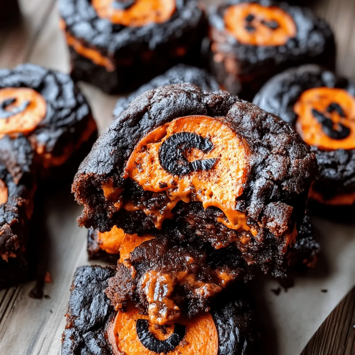 Halloween Oreo Cookie Boo Brownies