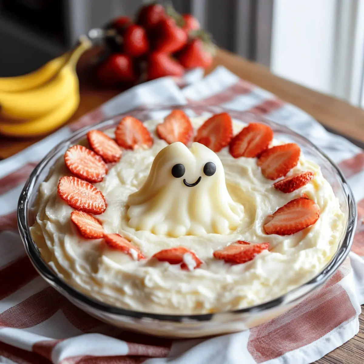 Ghostly Greek Yogurt Fruit Dip