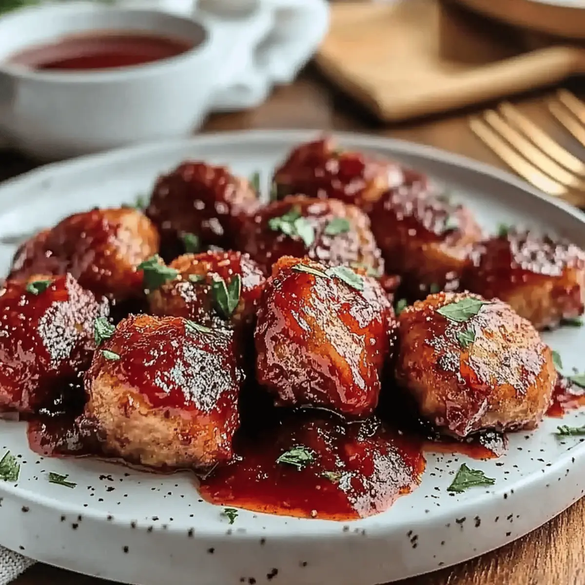 Cranberry Sauce Meatballs