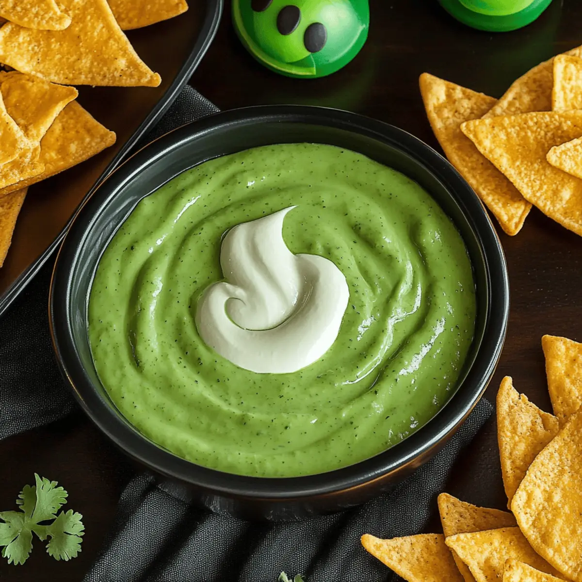 Witch’s Brew Salsa Verde & Cream Dip