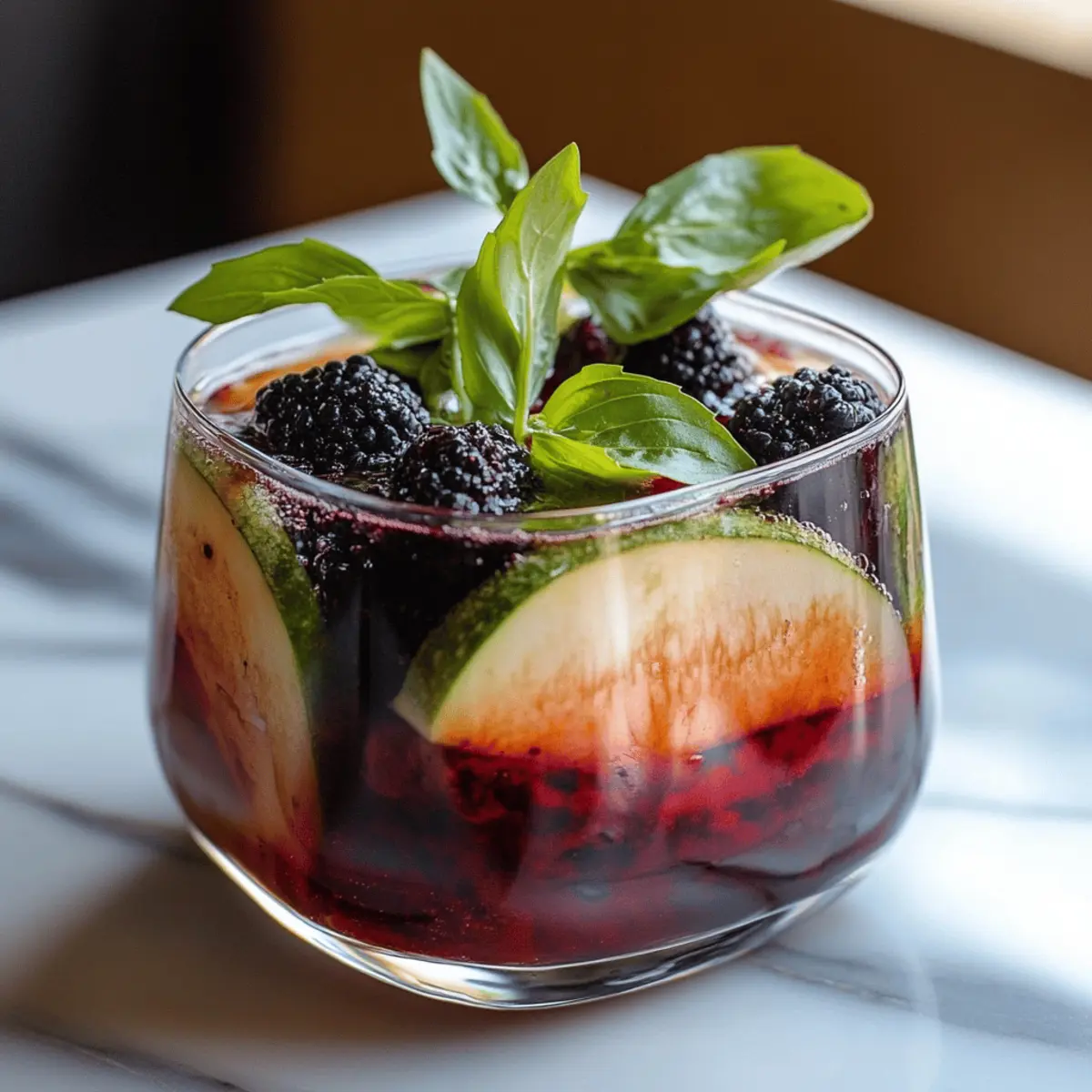 Blackberry Basil Blast Mocktail