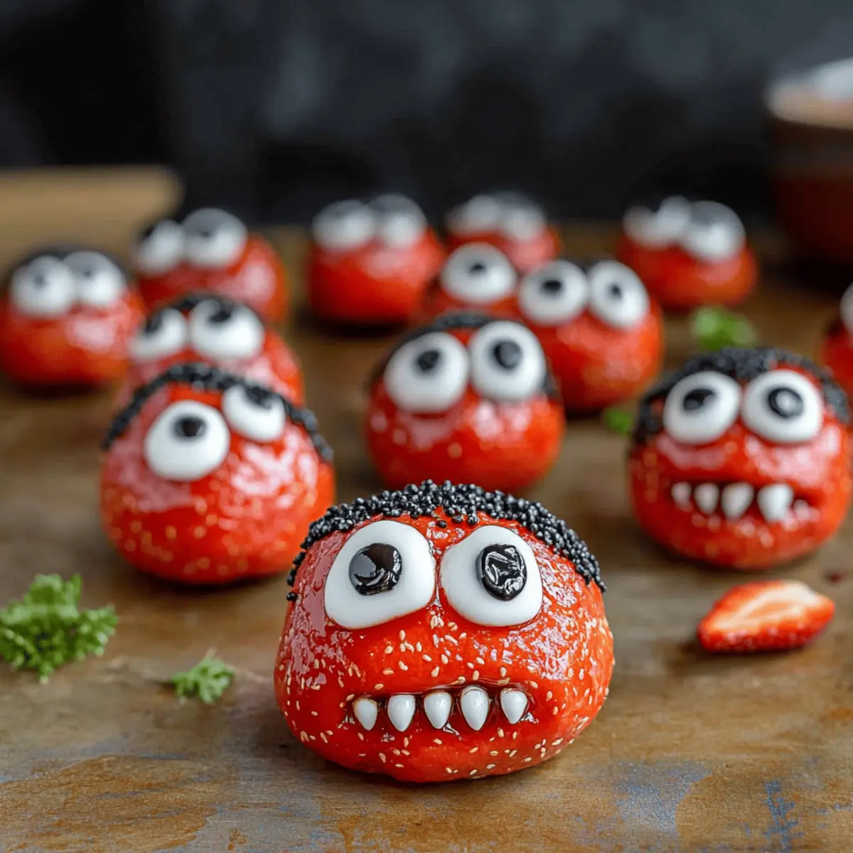 Strawberry Halloween Monsters