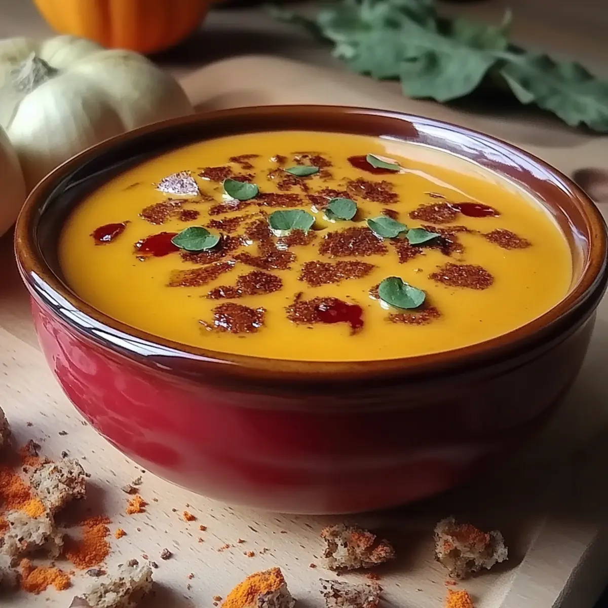Autumn-Spiced Roasted Pumpkin Soup
