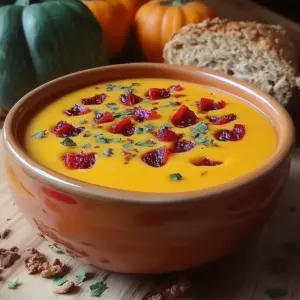 Autumn-Spiced Roasted Pumpkin Soup