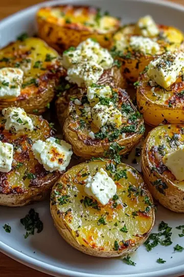 Baked Feta Potatoes