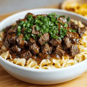 Beef Tips and Noodles