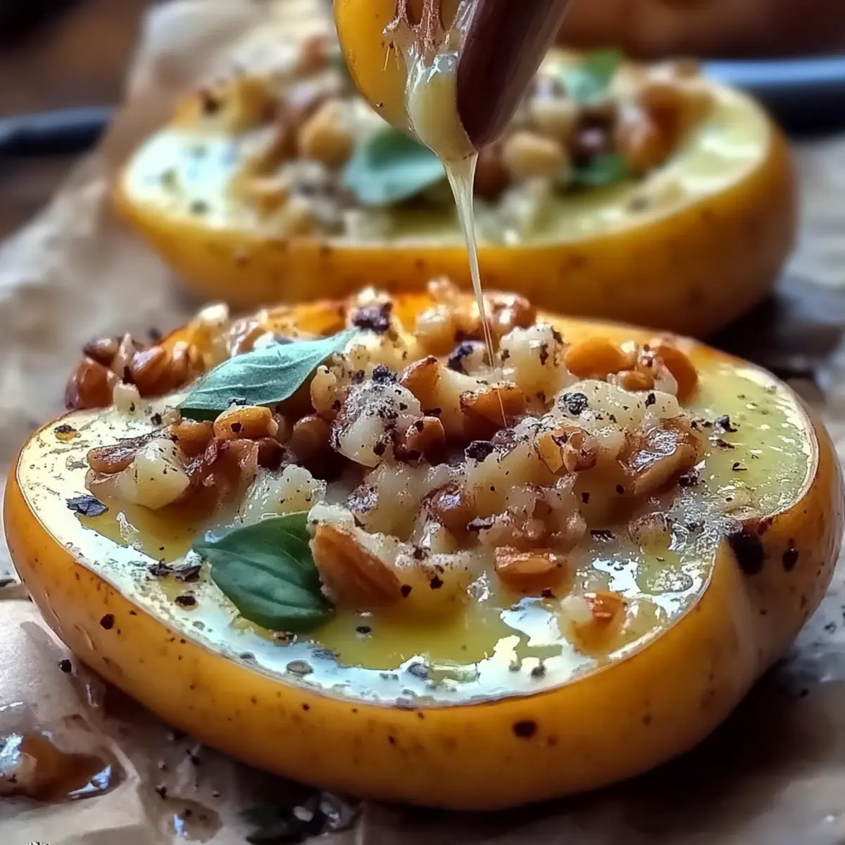 Blue Cheese Stuffed Pears