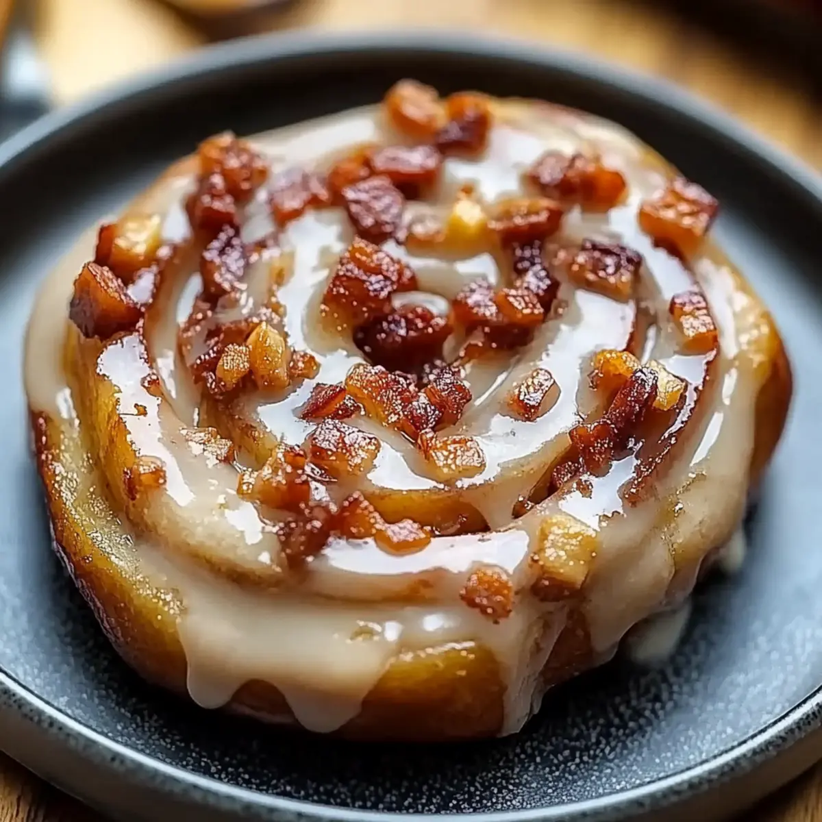Bourbon Maple Beef Bacon Cinnamon Rolls