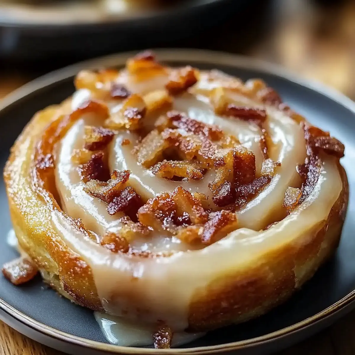 Bourbon Maple Beef Bacon Cinnamon Rolls