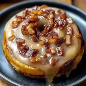 Bourbon Maple Beef Bacon Cinnamon Rolls
