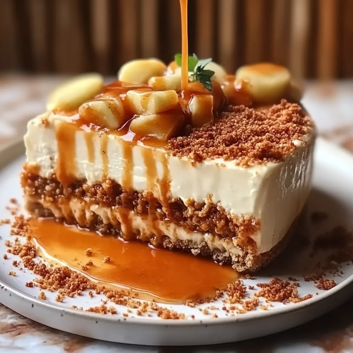Caramel Apple Cheesecake Bars