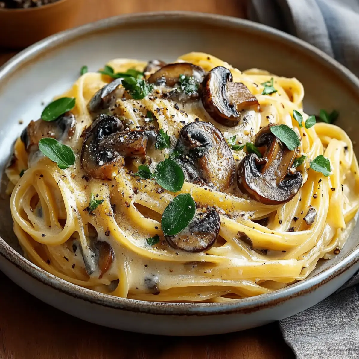 Caramelized Leek and Mushroom Gruyere Pasta