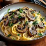 Caramelized Leek and Mushroom Gruyere Pasta