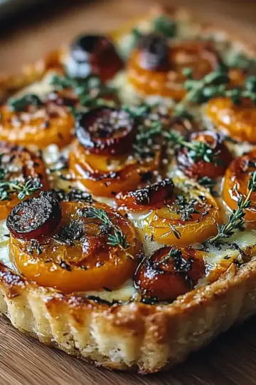 Caramelized Onion Butternut Squash Tart