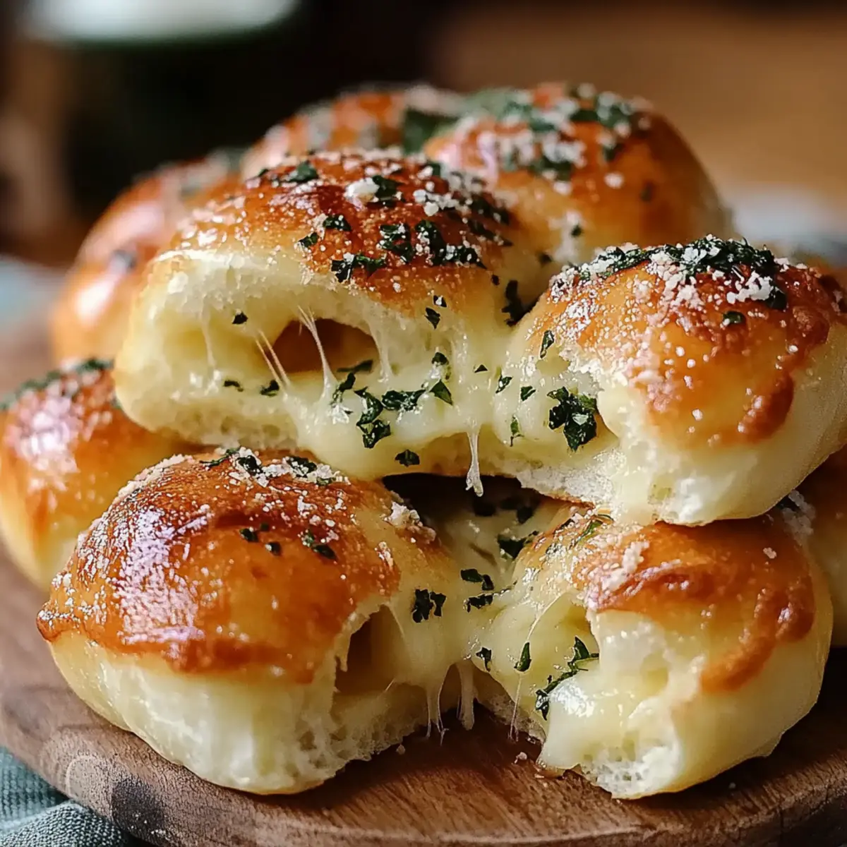 Cheese-Filled Garlic Knots