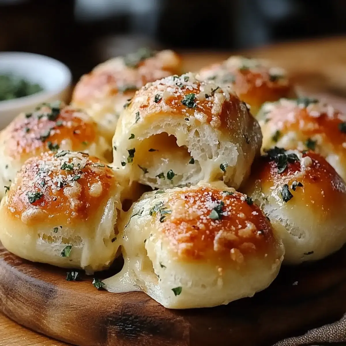 Cheese-Filled Garlic Knots