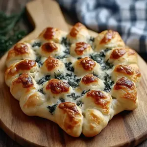 Cheesy Christmas Tree Bread