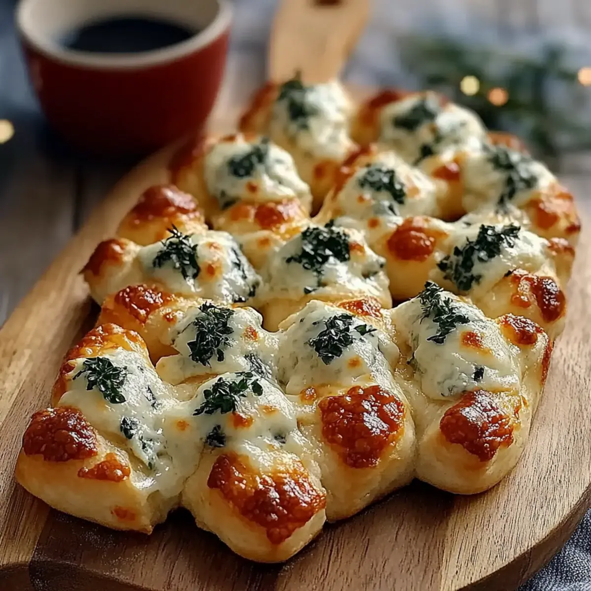 Cheesy Christmas Tree Bread